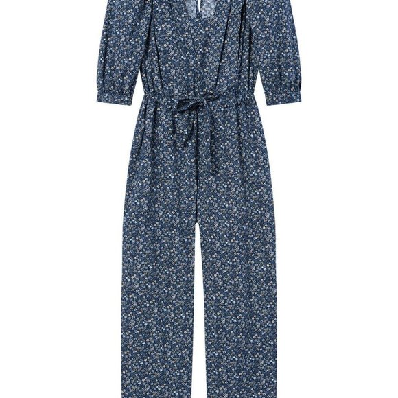 Rebecca Taylor La Vie • Floral Puff-Sleeve Chinon Jumpsuit • size S‎ - Picture 2 of 10